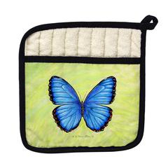 Dick's Blue Morpho Pot Holder
