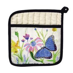 Betsy's Blue Morpho Butterfly Pot Holder