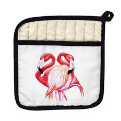 Two Flamingos Pot Holder