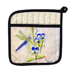 Blue DragonFly Pot Holder