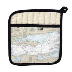 St Lawrence River - Goose Bay to Chippeway Bay, NY Nautical Map Pot Holder