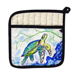 Yellow Sea Turtle Pot Holder