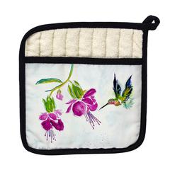 Purple Hummingbird Pot Holder