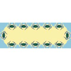 Blue Crab Table Runner 13x36
