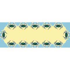 Blue Crab Table Runner 13x54