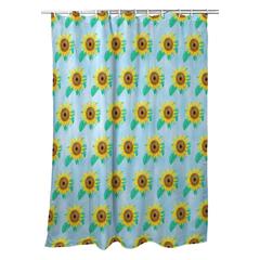 Dick's Sunflower Tiled Shower Curtain