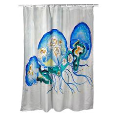 Multi Jellyfish Shower Curtain