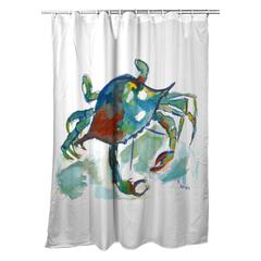 Betsy's Crab Shower Curtain