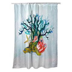 Starfish, Coral, Shells Shower Curtain
