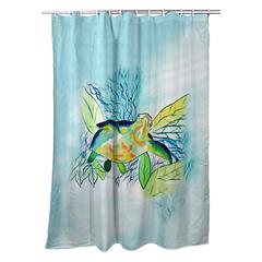 Smiling Sea Turtle Shower Curtain