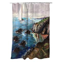 Sailing the Cliffs Shower Curtain