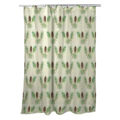 Betsy's Pine Cone Shower Curtain