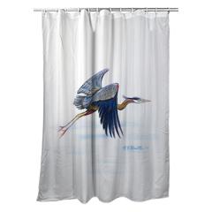 Eddie's Blue Heron Shower Curtain