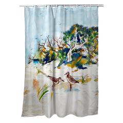 Tree & Beach Shower Curtain