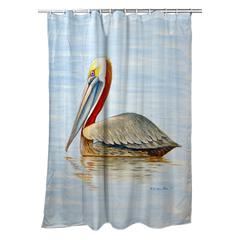 Summer Pelican Shower Curtain