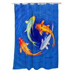 Swirling Koi Shower Curtain