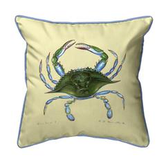 Blue Crab - Female Small Indoor/Outdoor Pillow 12x12