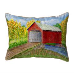 Dick's Covered Bridge Small Indoor/Outdoor Pillow 11x14