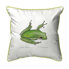 Green Treefrog Small Indoor/Outdoor Pillow 12x12