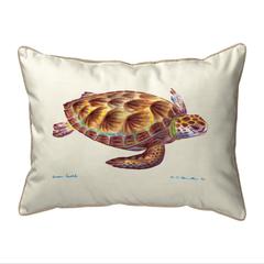 Green Sea Turtle Small Indoor/Outdoor Pillow 11x14