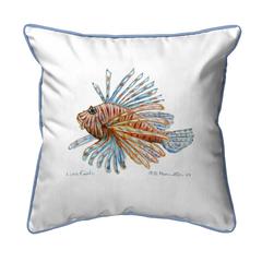 Lion Fish Guest Towel Small Indoor/Outdoor Pillow 12x12