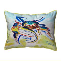 Colorful Fiddler Crab Small Indoor/Outdoor Pillow 11x14