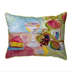 Wine & Cheese Small Indoor/Outdoor Pillow 11x14