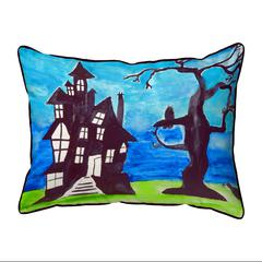 Haunted House Small Indoor/Outdoor Pillow 11x14