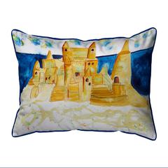 Sand Castle Small Indoor/Outdoor Pillow 11x14