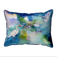 Three Egrets Small Indoor/Outdoor Pillow 11x14