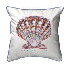 Scallop Shell Small Indoor/Outdoor Pillow 12x12