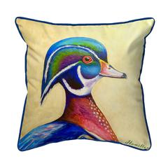 Mr. Wood Duck Small Indoor/Outdoor Pillow 12x12