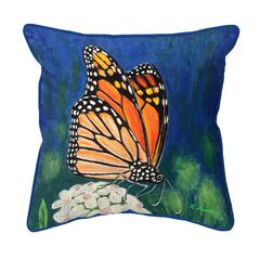 Monarch & Flower Small Indoor/Outdoor Pillow 12x12