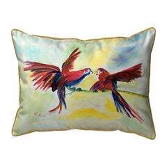 Parrot Gossip Small Indoor/Outdoor Pillow 11x14