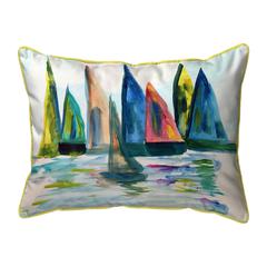 Sail With The Crowd Small Indoor/Outdoor Pillow 11x14