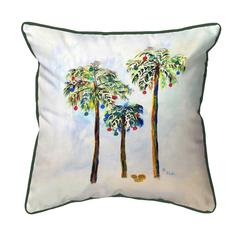 Christmas Palms Small Indoor/Outdoor Pillow 12x12