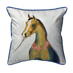 Horse & Garland Small Indoor/Outdoor Pillow 12x12