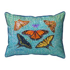 Butterfly Arrangement Small Indoor/Outdoor Pillow 11x14