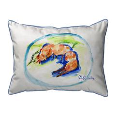 Shrimp Plate Small Indoor/Outdoor Pillow 11x14
