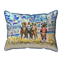Four Racing Small Indoor/Outdoor Pillow 11x14