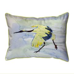 Yellow Crane Small Indoor/Outdoor Pillow 11x14