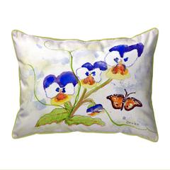Pansies Small Indoor/Outdoor Pillow 11x14