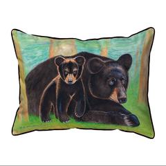 Bear & Cub Small Indoor/Outdoor Pillow 11x14