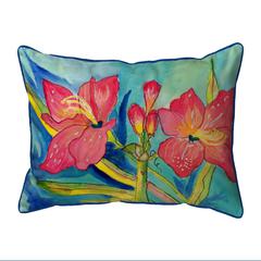 Pink Amaryllis Small Indoor/Outdoor Pillow 11x14