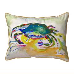 Green Crab Small Indoor/Outdoor Pillow 11x14