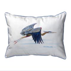 Eddie's Blue Heron Small Indoor/Outdoor Pillow 11x14