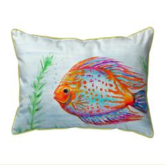 Orange Fish Small Indoor/Outdoor Pillow 11x14