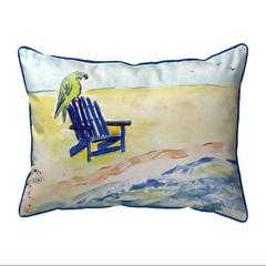 Parrot & Chair Small Indoor/Outdoor Pillow 11x14