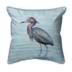Dick's Little Blue Heron Small Indoor/Outdoor Pillow 12x12