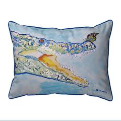 Croc & ButterFly Small Indoor/Outdoor Pillow 11x14